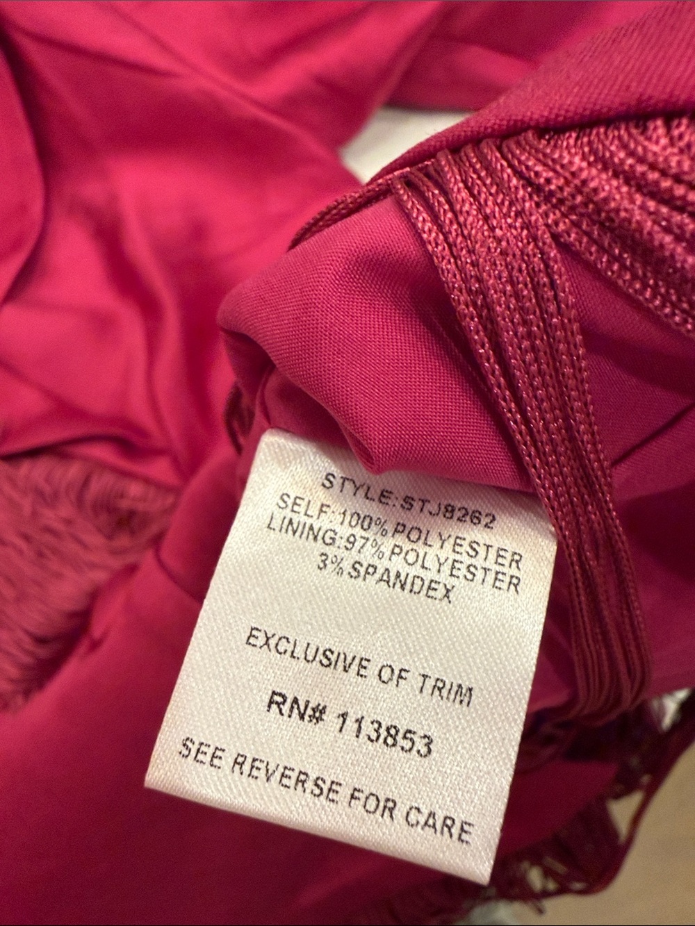 Sugarlips Fuchsia Fringe Satin Blazer - Picture 9 of 14